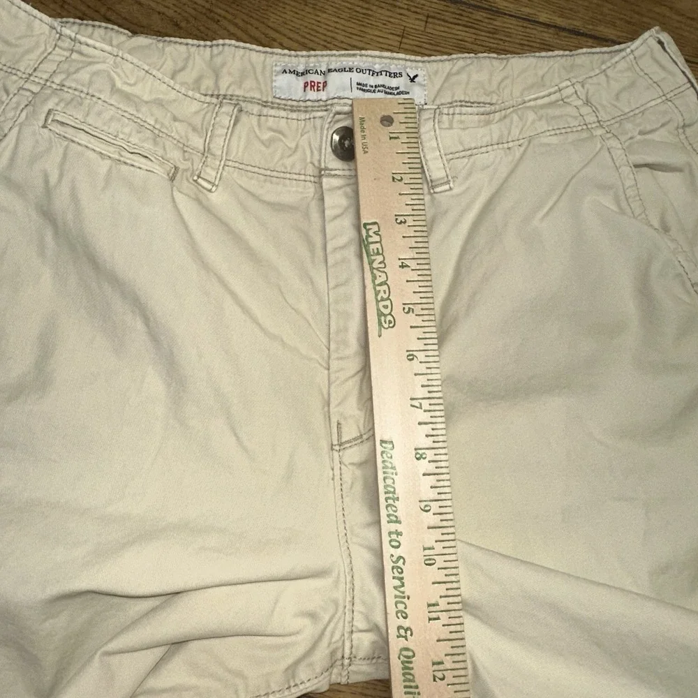 American Eagle Prep Khaki Flat Front Cotton Classic 9